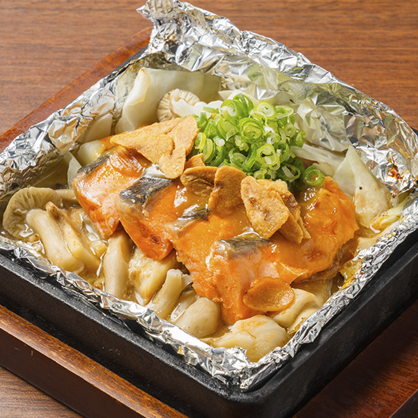 秋鮭ときのこのホイルちゃんちゃん焼きの画像