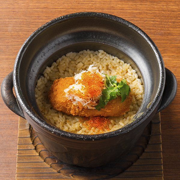 蟹味噌クリーム土鍋飯の画像