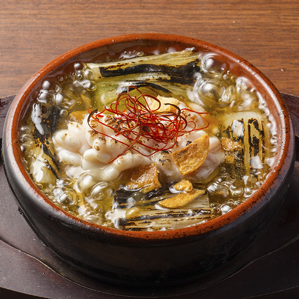 画像：白子と下仁田葱のアヒージョ