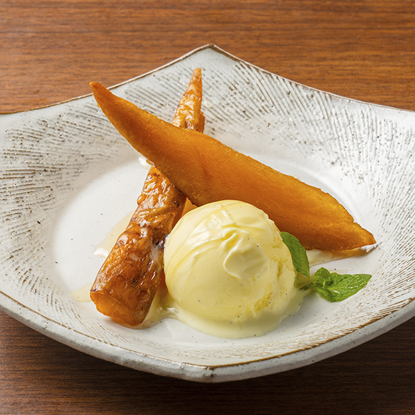 安納芋の唐揚げ ～バニラアイス添え～の画像