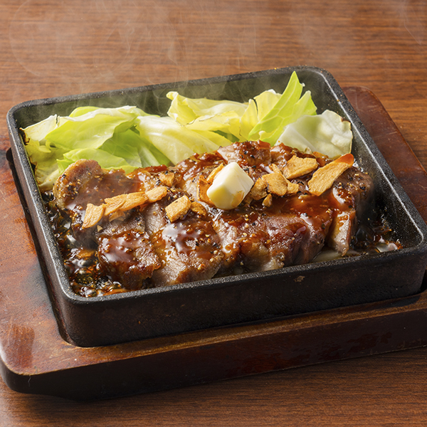 氷温熟成黒豚のにんにくバター鉄板焼きの画像