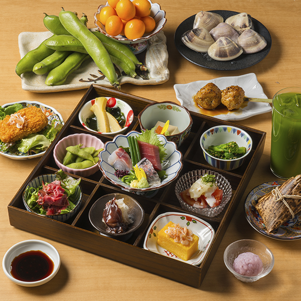 【2/16～】完全個々盛り！2時間飲み放題付き！豚角煮の中華ちまきや一口桜餅を含む『春の彩箱膳珠玉の会席コース』5500円